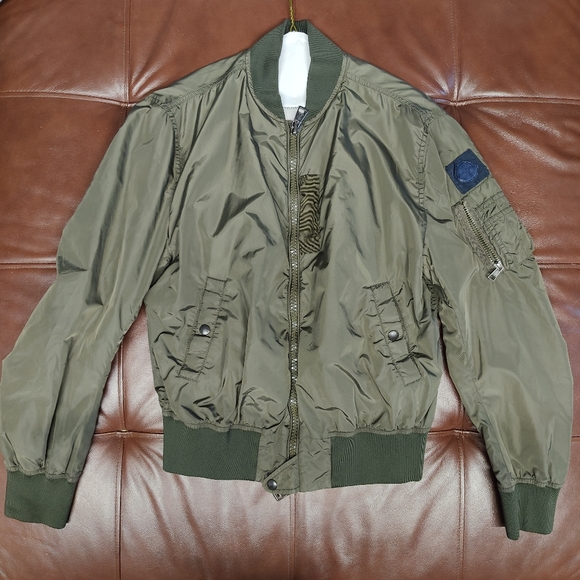 Green Moncler bomber jacket size 1 - Picture 3 of 14